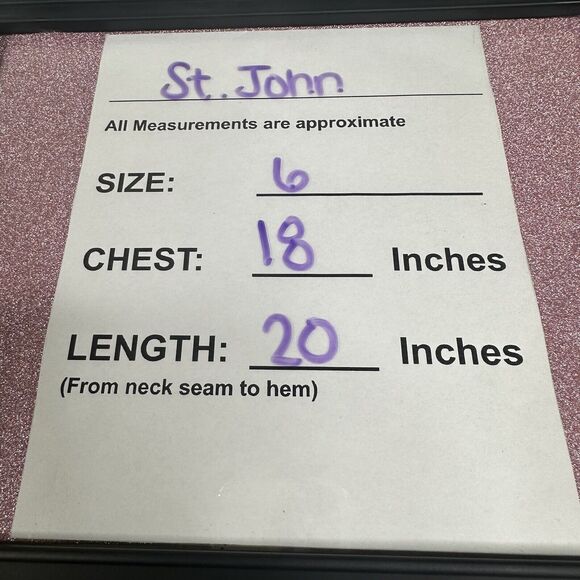 St. John Collection Size 6 Off White Ivory Ribbed Knit Zip Front Jacket Sweater - Picture 10 of 11